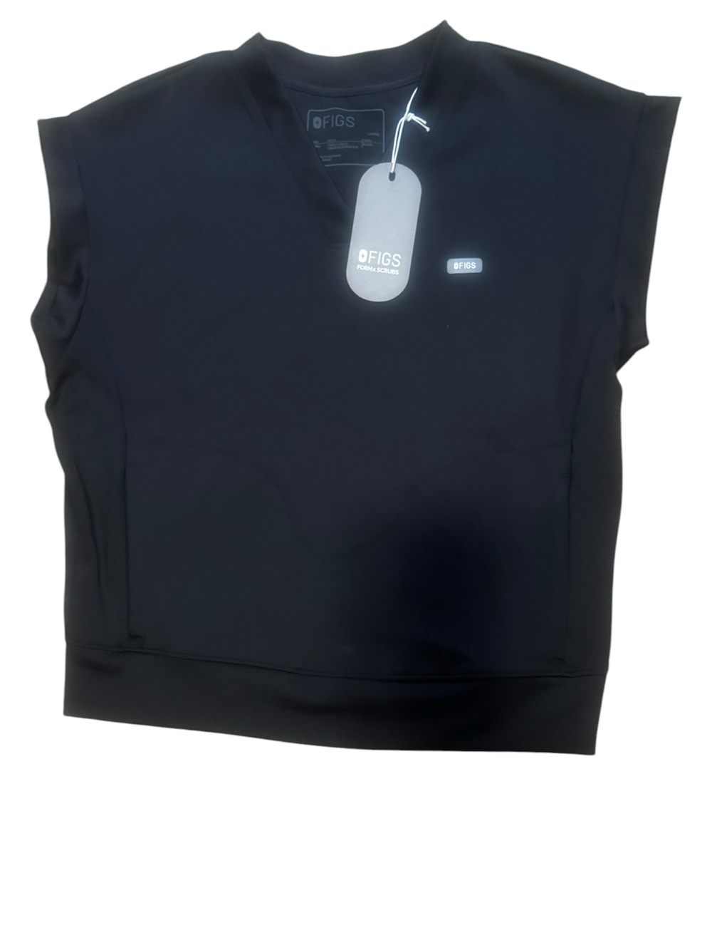 FIGS FORMx Mira Top Black NWT | Performance Scrub Top